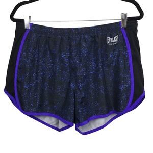 Everlast Running Retro Side Vented Elastic Waist Workout Gym Shorts Women's L